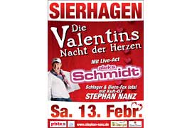 Plakat Die Valentinsnacht der Herzen - Sierhagen